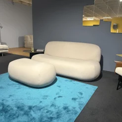 Sofa Pukka Stoff Arte 3337 Shell Beige Inklusive Hocker