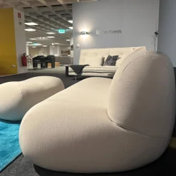 Sofa Pukka Stoff Arte 3337 Shell Beige Inklusive Hocker