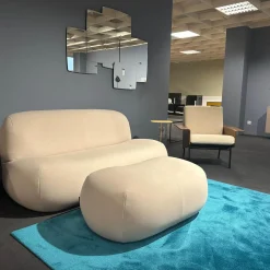 Sofa Pukka Stoff Arte 3337 Shell Beige Inklusive Hocker