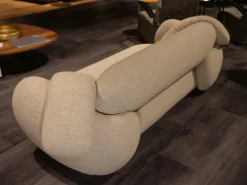 Sofa Pulla R16-B20 Bezug Stoff Hell-braun Füße Epoxy Charcoal Schwarz Grau Matt