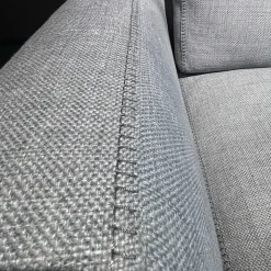 Sofa Ray Stoff 2038258 Spora Stein Grau Füße Nickel Bronzefarben Inklusive Kissen