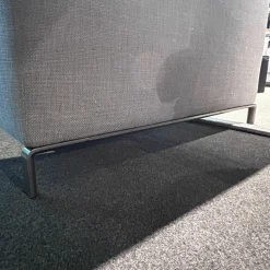 Sofa Ray Stoff 2038258 Spora Stein Grau Füße Nickel Bronzefarben Inklusive Kissen