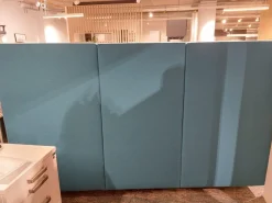 Sofa Room Art Stoff Lana Petrol Blau Fuß Aluminium Rund Inklusive 2 Spitzkissen