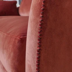 Sofa Saloni 135 3001 Stoff City Velvet CA 7832 063 Mit Keder Füßen Schwarz Inklusive Kopfstütze Und Kissen