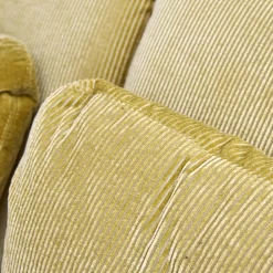 Sofa 2-Sitzer Bongo Bay Stoff 4490 Farbe 75 Gelb Inklusive 2 Kissen