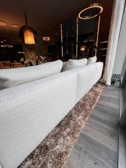 Sofa Softdream Stoff Crem Hellgrau Mix Inklusive Kissen