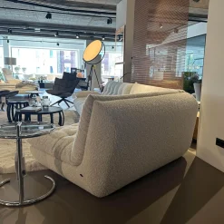 Sofa Soulmate Stoff Zoey 171 Creme Beige Gestell Massivholz Füße Kunststoff Schwarz