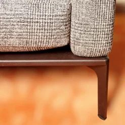 Sofa Spirit 2 92,5 Stoff Scott BW 1769 292 Grau Beige Füße Metall