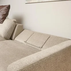 Sofa Spirit Stoff Emira BW 1732 272 Beige Gestell Metall Bronze Matt Inklusive Rückenverstellung