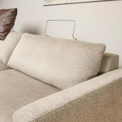 Sofa Spirit Stoff Emira BW 1732 272 Beige Gestell Metall Bronze Matt Inklusive Rückenverstellung