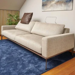 Sofa Spirit Stoff Emira BW 1732 272 Beige Gestell Metall Bronze Matt Inklusive Rückenverstellung
