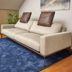 Sofa Spirit Stoff Emira BW 1732 272 Beige Gestell Metall Bronze Matt Inklusive Rückenverstellung