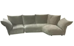 Sofa Standard Stoff T 8563 Grün Grau Gestell Mit Stoff Bezogen