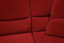 Sofa Stoff Nanova Terracotta Denise II mit Elektrischer Relaxfunktion und Drehecke