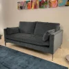 Sofa Swing 92 Stoff Grau Gestell Metall