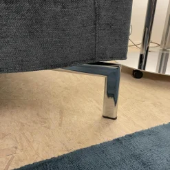 Sofa Swing 92 Stoff Grau Gestell Metall