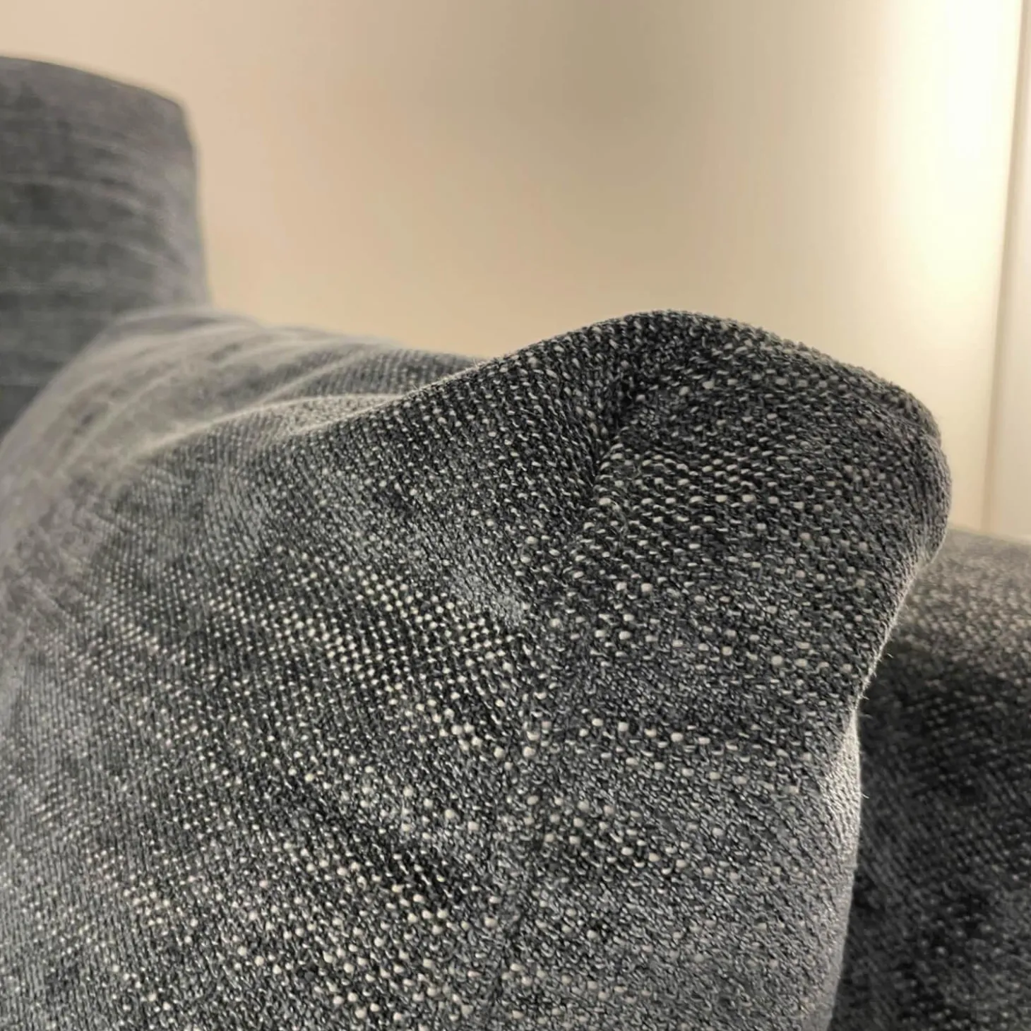 Sofa Swing 92 Stoff Grau Gestell Metall