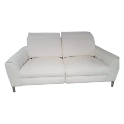 Sofa Venosa Stoff Cl.4 Nevio Weiß mit Verstellfunktion