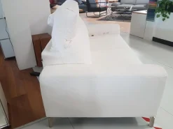Sofa Venosa Stoff Cl.4 Nevio Weiß mit Verstellfunktion