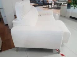 Sofa Venosa Stoff Cl.4 Nevio Weiß mit Verstellfunktion