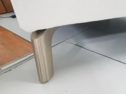 Sofa Venosa Stoff Cl.4 Nevio Weiß mit Verstellfunktion