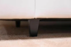 Sofa Wega Large Leder Omega Weiß mit Kissen