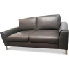 Sofa WK660 Venosa Zweisitzer Leder Montana Basalto Grau