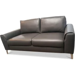 Sofa WK660 Venosa Zweisitzer Leder Montana Basalto Grau