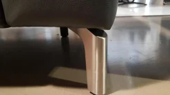 Sofa WK660 Venosa Zweisitzer Leder Montana Basalto Grau