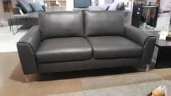 Sofa WK660 Venosa Zweisitzer Leder Montana Basalto Grau