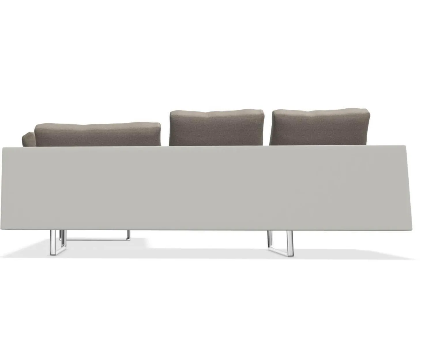 Sofaecke Prime Time Version B Stoff Bora Wool Kufen Aluminium Hochglanz mit Schwenkfunktion