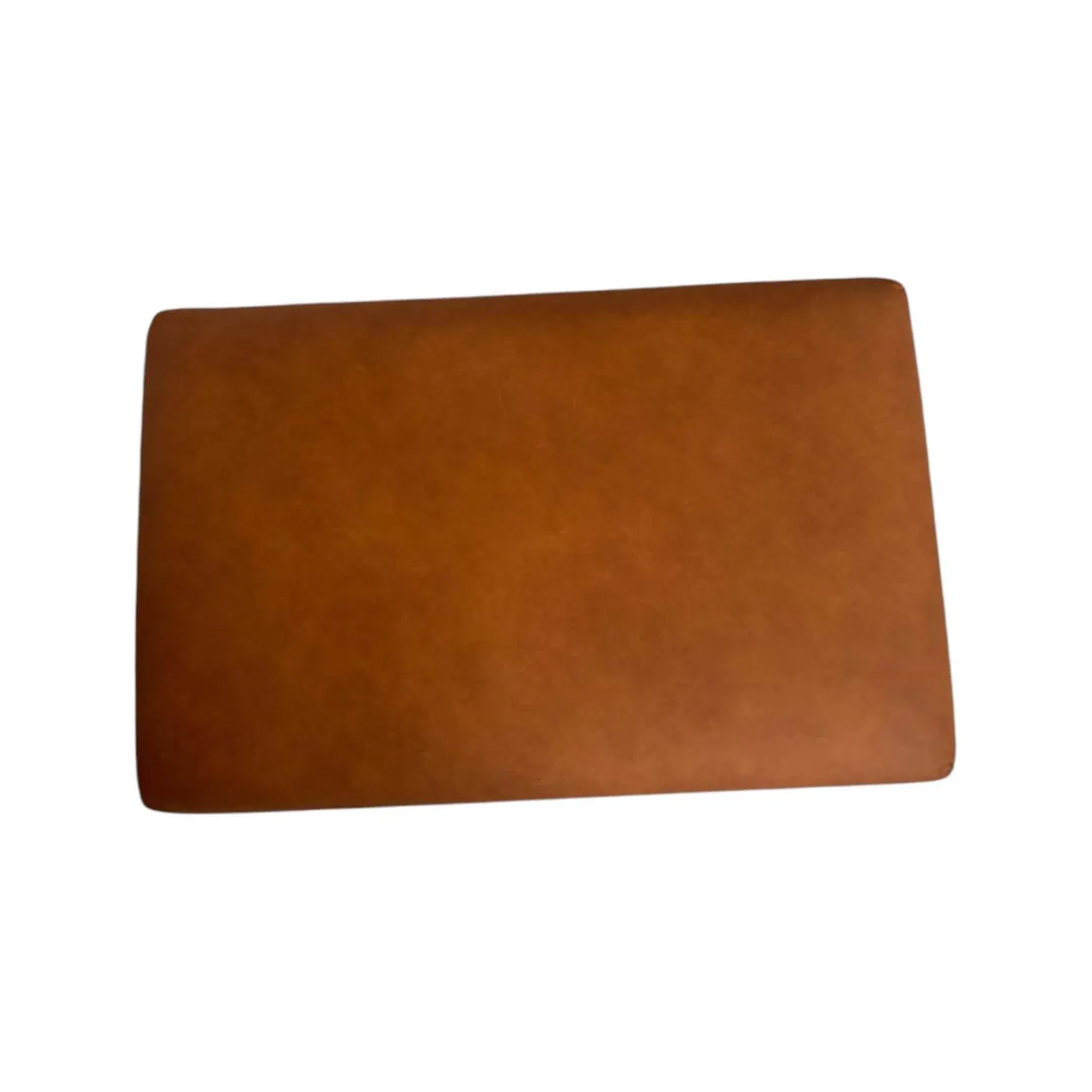 Sofahocker 1456 Leder Leonessa Almond Braun Gestell Metall Schwarz Pulverbeschichtet