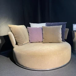 Sofainsel Amoenus Maxalto Stoffbezug Grau Inklusive 4 Kissen