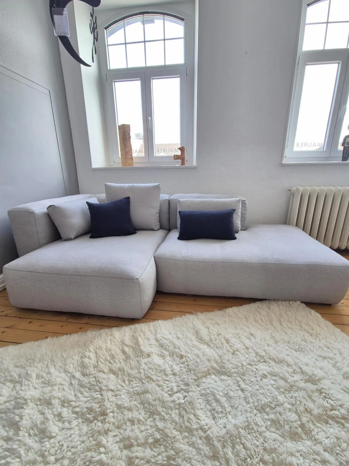 Sofakombination Mags Soft Stoff Ruskin Hellgrau 11 Inklusive Kissen