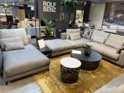 Sofalandschaft Nuvola Stoff 17 100 Schwarz Weiss Aluminiumfuß Verkehrsschwarz Lackiert Inklusive Kissen