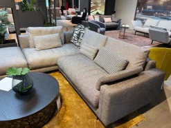 Sofalandschaft Nuvola Stoff 17 100 Schwarz Weiss Aluminiumfuß Verkehrsschwarz Lackiert Inklusive Kissen