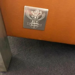 Solitärsessel Casa Leder Passion Hellbraun Gestell Edelstahl