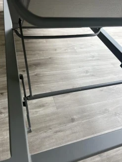 Sonnenliege Relax Auflage Stoffe Natte Grey Grau Gestell Tex light Grey Grau