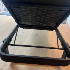 Sonnenliege Relax Auflage Stoffe Natte Grey Grau Gestell Tex light Grey Grau