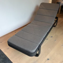 Sonnenliege Relax Auflage Stoffe Natte Grey Grau Gestell Tex light Grey Grau