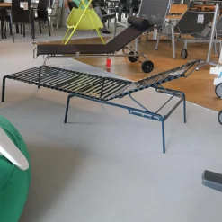 Sonnenliege Striped Lettino Gestell Stahlrohr Blau 5062 Sprossen Polyamid Blau 2025 TR