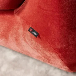 Soulmate Sofa 220/110 Stoff City Velvet Reloaded CA7832/063 Rot