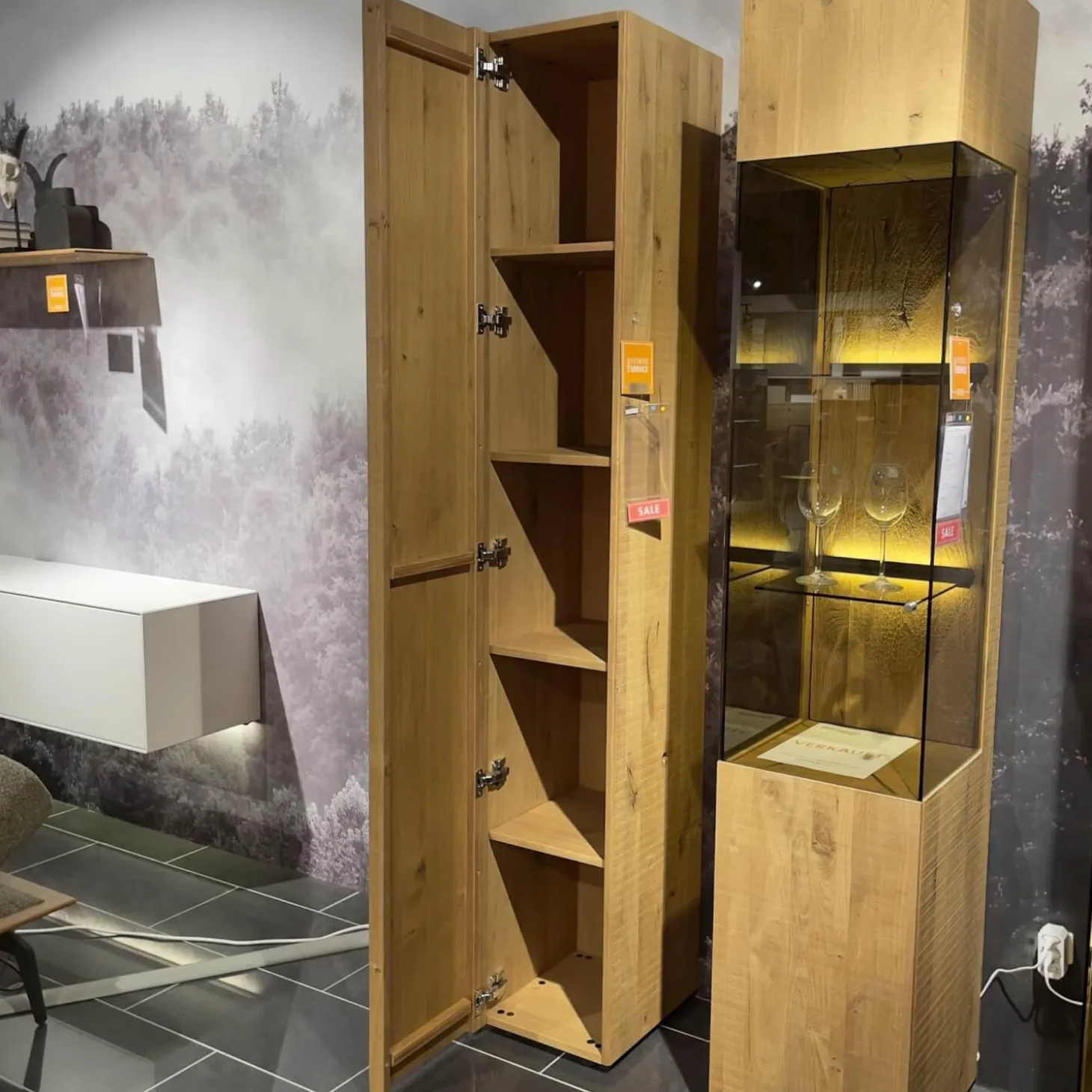 Standelement Benjo Kerneiche Umato Sägerau Gebürstet