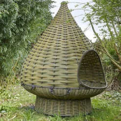 Standing Lounger Nestrest Outdoor Geflecht Olive 730 Grün Black Pepper 317 Grau Inklusive Base Drehbar Und Sitzkissen