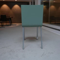 Stuhl 03 Sitzschalenfarbe Mint Untergestell Pulverbeschichtet Silber Glatt