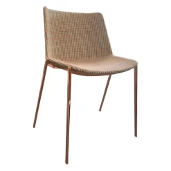 Stuhl Aiku Soft Stoff D Fall Gestell Rosegold Glänzend