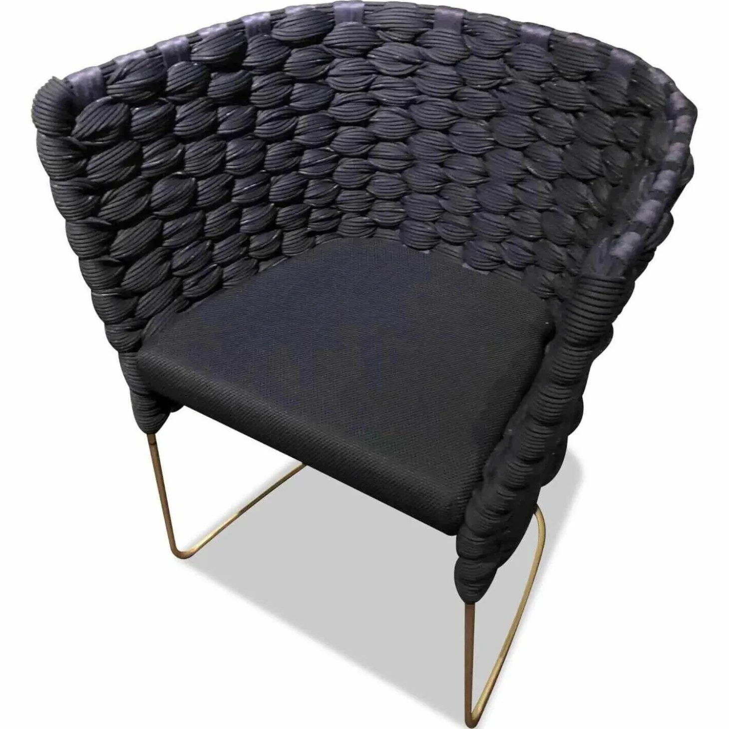 Stuhl Ami Bezug Rope Blau Geflochten Indoor Outdoor