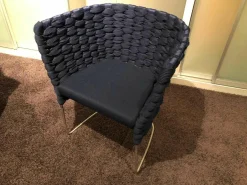 Stuhl Ami Bezug Rope Blau Geflochten Indoor Outdoor