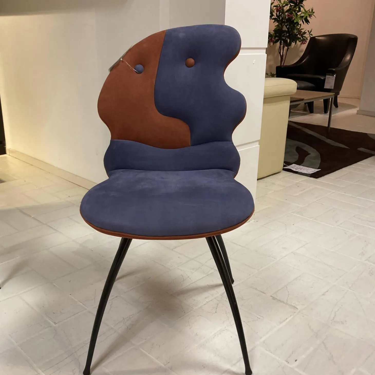 Stuhl Antipode 2 Combi 1 Clemens Briels Nubukleder Korallenrot