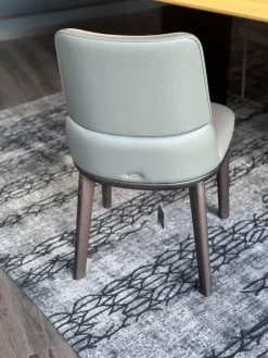 Stuhl Belinda Softleder 952 Smoke Grau